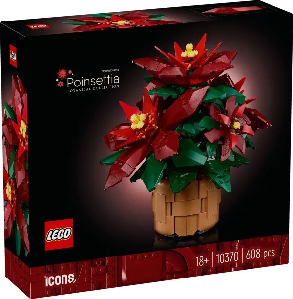 Lego Botanical Collection Poinsettia για 18+ Ετών 608τμχ