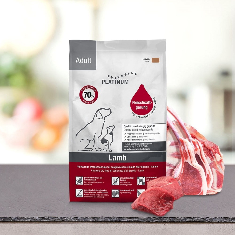 Platinum Pet Food & Care Dry Dog Food 1.5kg Ξηρά Τροφή χωρίς Γλουτένη για Ενήλικους Στειρωμένους Σκύλους με Αρνί και Ρύζι