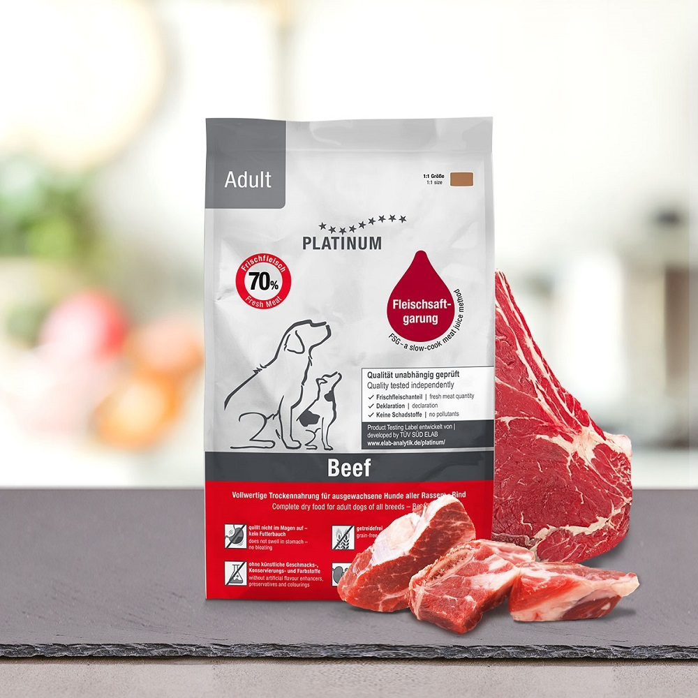 Platinum Pet Food & Care Adult Beef & Potato 1.5kg Ξηρά Τροφή χωρίς Σιτηρά & Γλουτένη για Ενήλικους Στειρωμένους Σκύλους με Μοσχάρι και Πατάτες