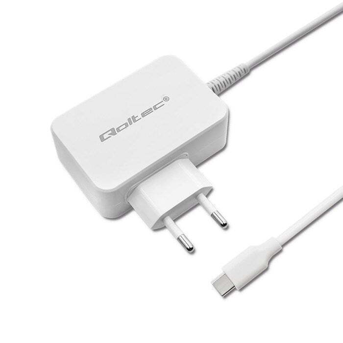 Qoltec USB-C Universal Φορτιστής Laptop 65W 5V 25A με Αντάπτορα Τροφοδοσίας (51039)