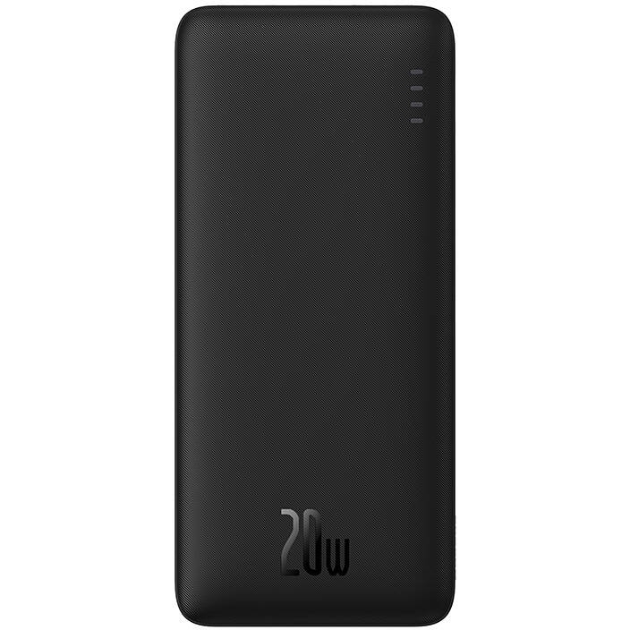 Baseus Airpow Power Bank 20000mAh 20W με Θύρα USB-A και Θύρα USB-C Μαύρο