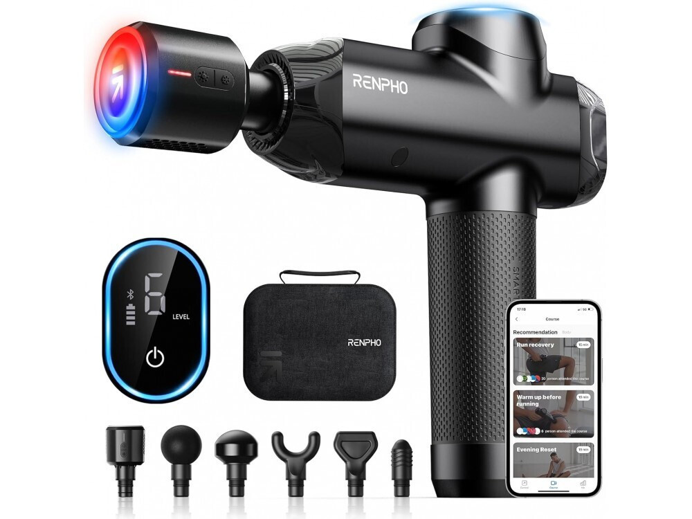 Renpho Πιστόλι Μασάζ για το Σώμα με Δόνηση και Λειτουργία Θέρμανσης