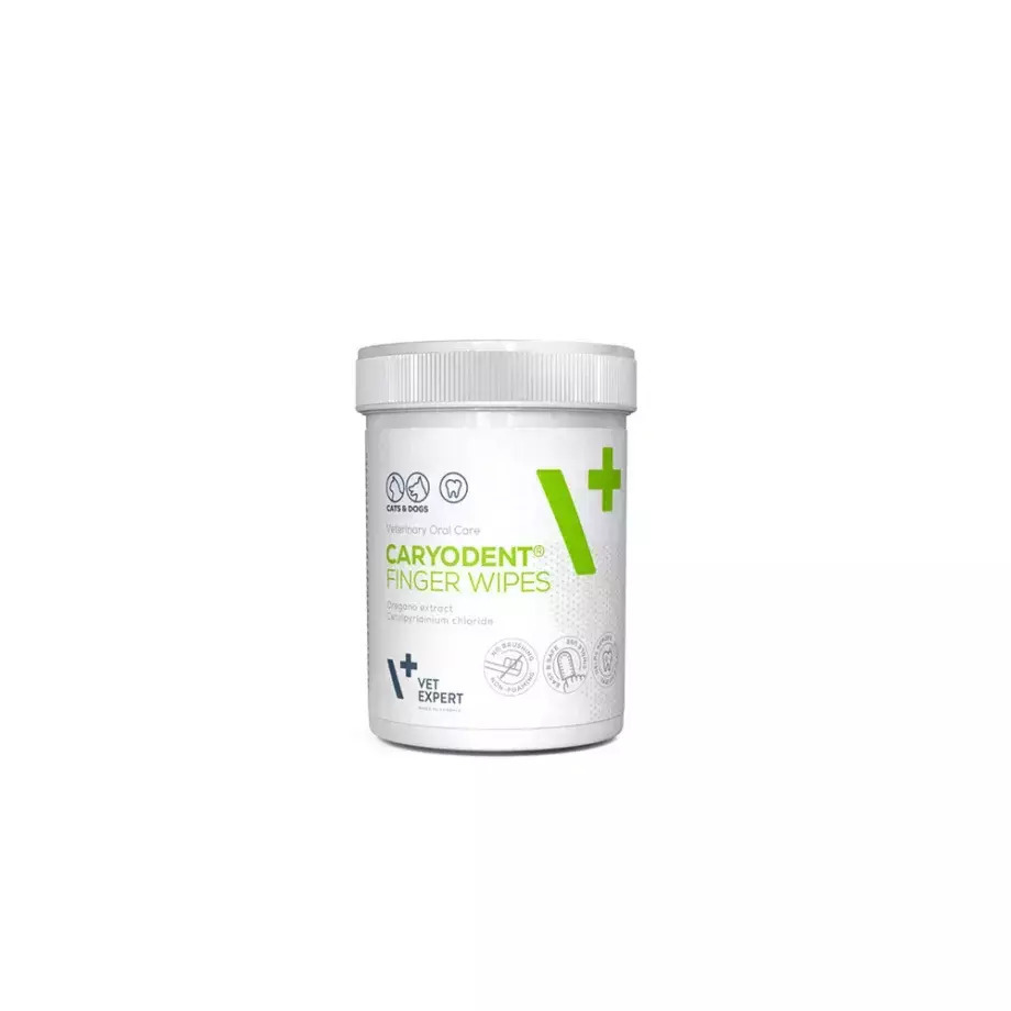 Vet Expert Caryodent Finger Wipes 50τμχ