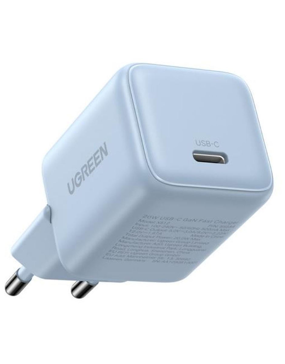 Ugreen Φορτιστής Χωρίς Καλώδιο GaN με Θύρα USB-C 20W Power Delivery Μπλε (X512)