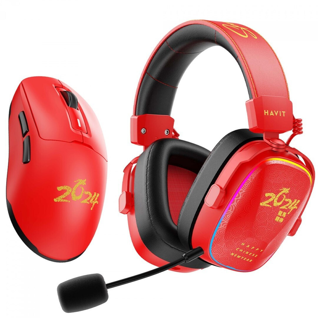 Havit H2039BG Limited Edition Ασύρματο Over Ear Κόκκινο