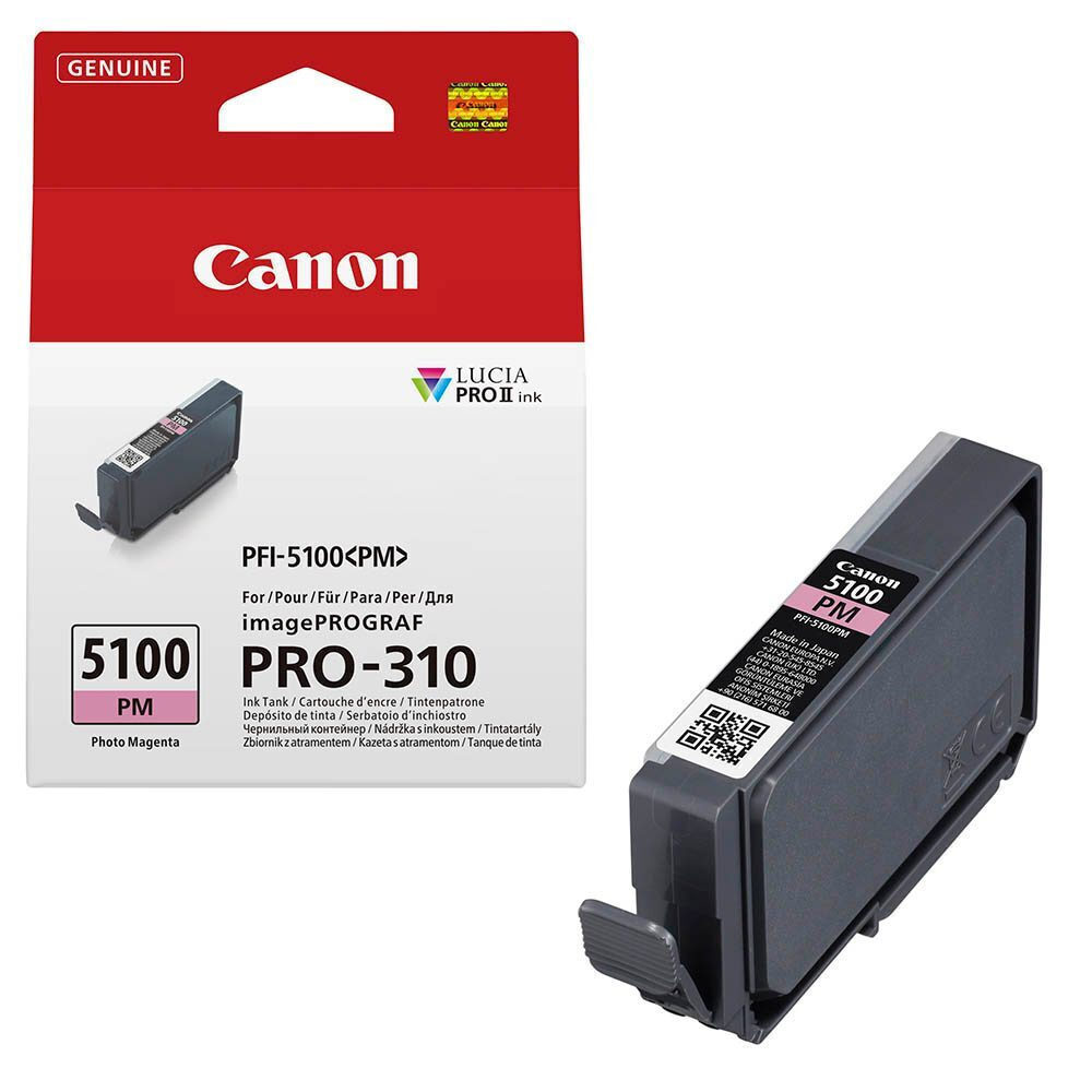 Canon PFI-5100 Γνήσιο Μελάνι Εκτυπωτή InkJet Photo Ματζέντα / Ματζέντα (6957C001)
