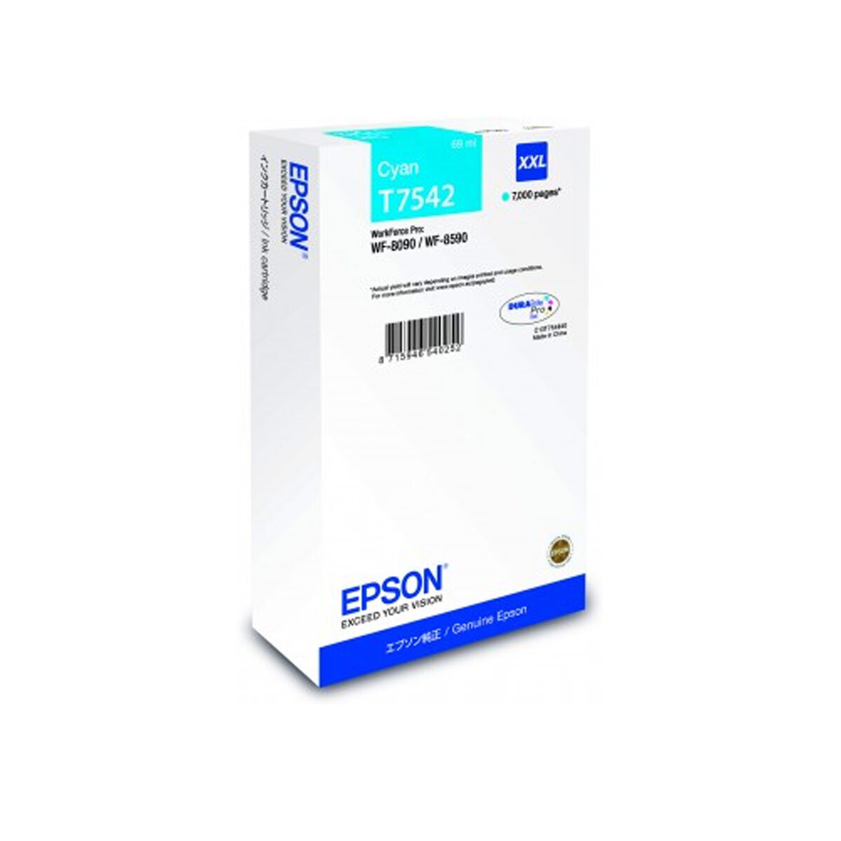Epson T75424N Γνήσιο Μελάνι Εκτυπωτή InkJet Κυανό (C13T75424N)
