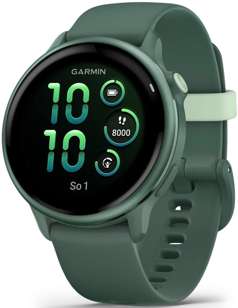Garmin Vivoactive 6 Aluminium 42mm Αδιάβροχο Smartwatch με Παλμογράφο (Jasper Green)
