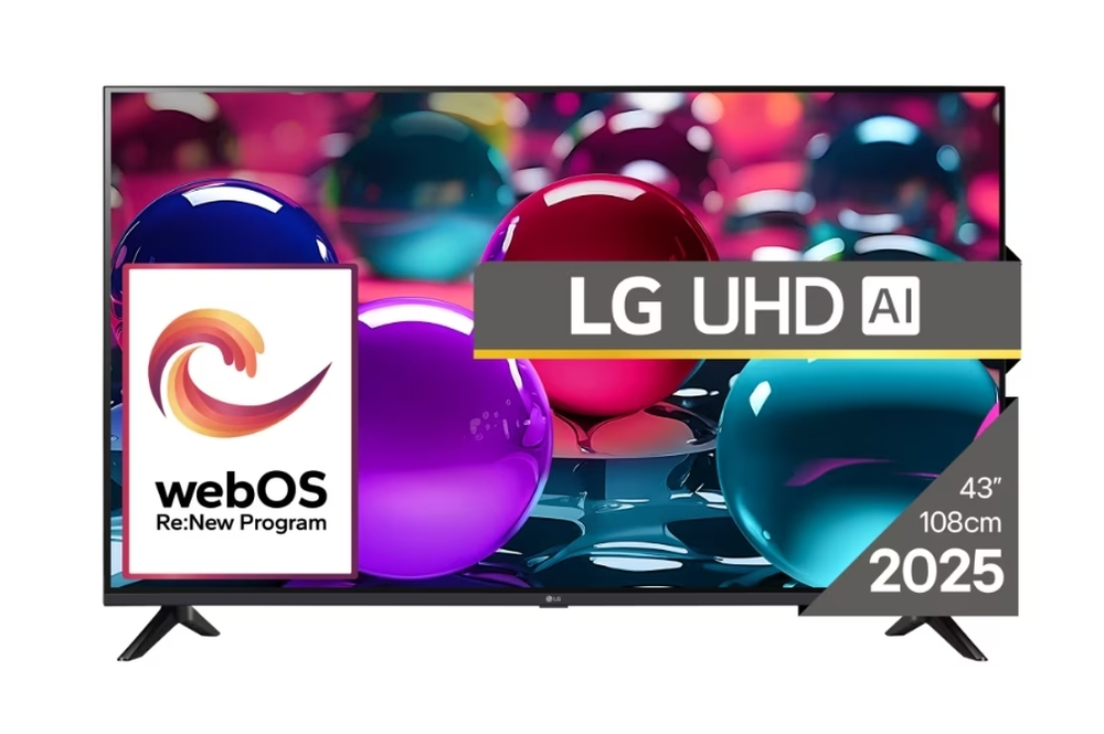 LG Smart Τηλεόραση 43" 4K UHD LED AI UA73 HDR (2025) 43UA73003LA