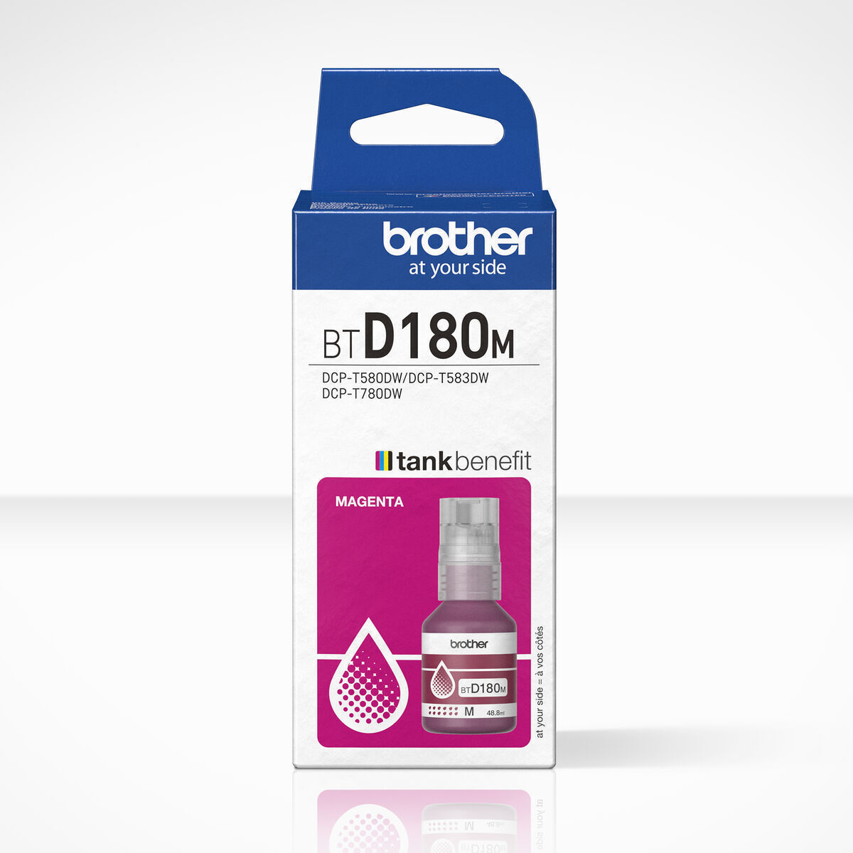 Brother BTD180M Γνήσιο Μελάνι Εκτυπωτή InkJet Ματζέντα