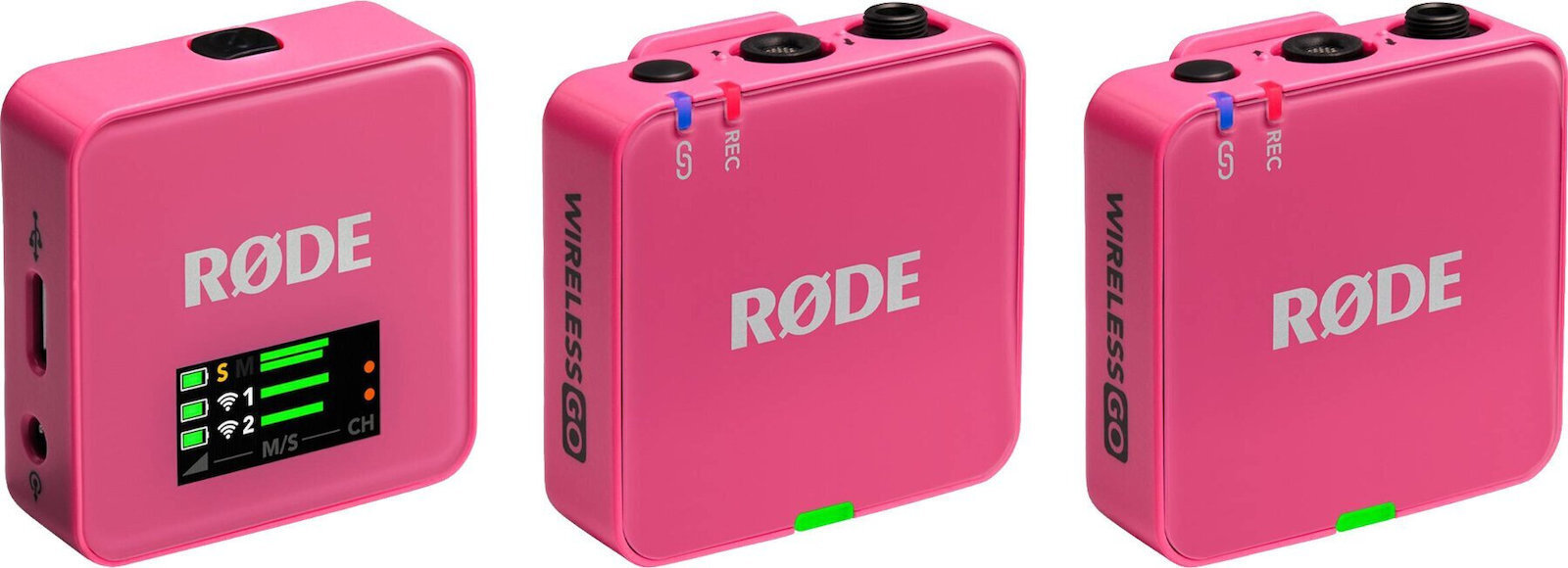 Rode Wireless GO Gen3 Ασύρματο Πυκνωτικό Μικρόφωνο Πέτου, Clip On Δημοσιογραφικό σε Ροζ Χρώμα