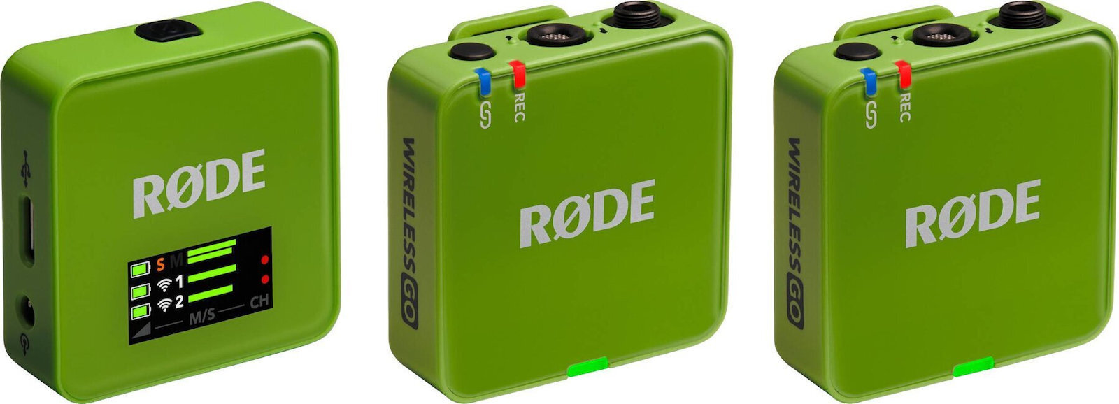 Rode Wireless GO Gen3 Ασύρματο Πυκνωτικό Μικρόφωνο Πέτου, Clip On Δημοσιογραφικό σε Πράσινο Χρώμα