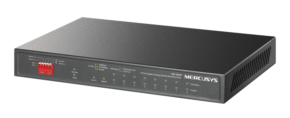 Mercusys MS110GMP v1 Unmanaged L2 PoE+