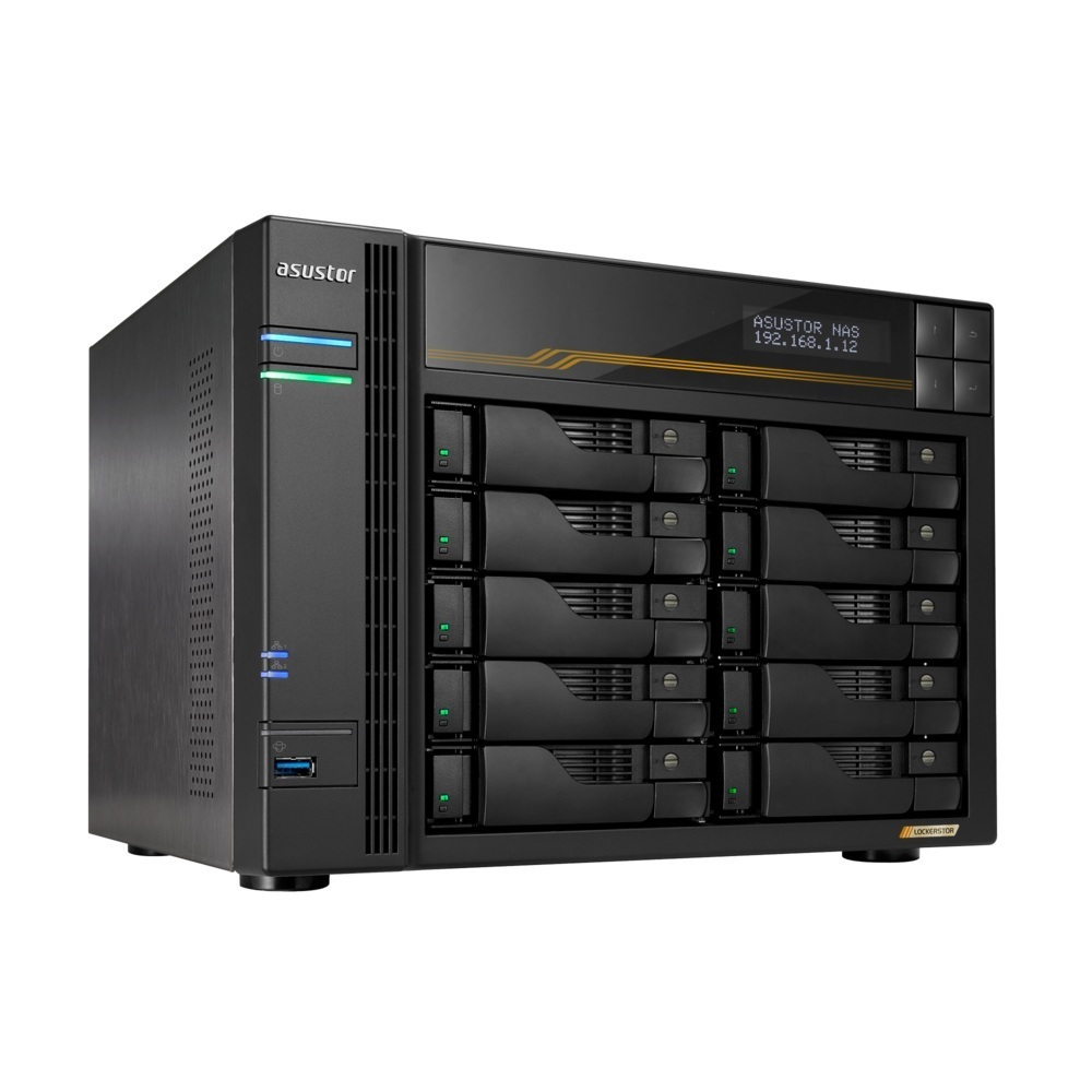 Asustor Lockerstor 10 Gen3 AS6810T NAS Tower με 10 θέσεις για M.2 και 4 θύρες Ethernet