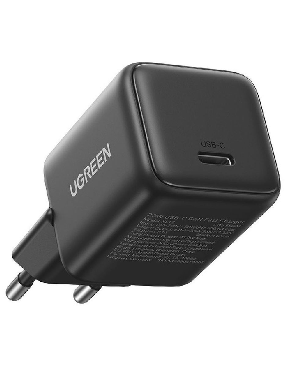 Ugreen Φορτιστής Χωρίς Καλώδιο GaN με Θύρα USB-C 20W Power Delivery Γκρι (X512)