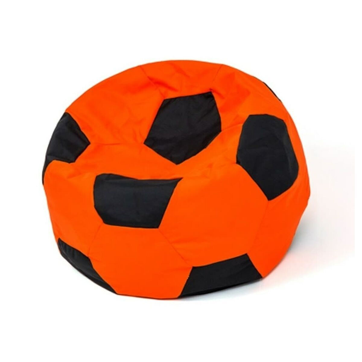 Παιδικό Πουφ Ball XL Orange-Black 120x120x120εκ.