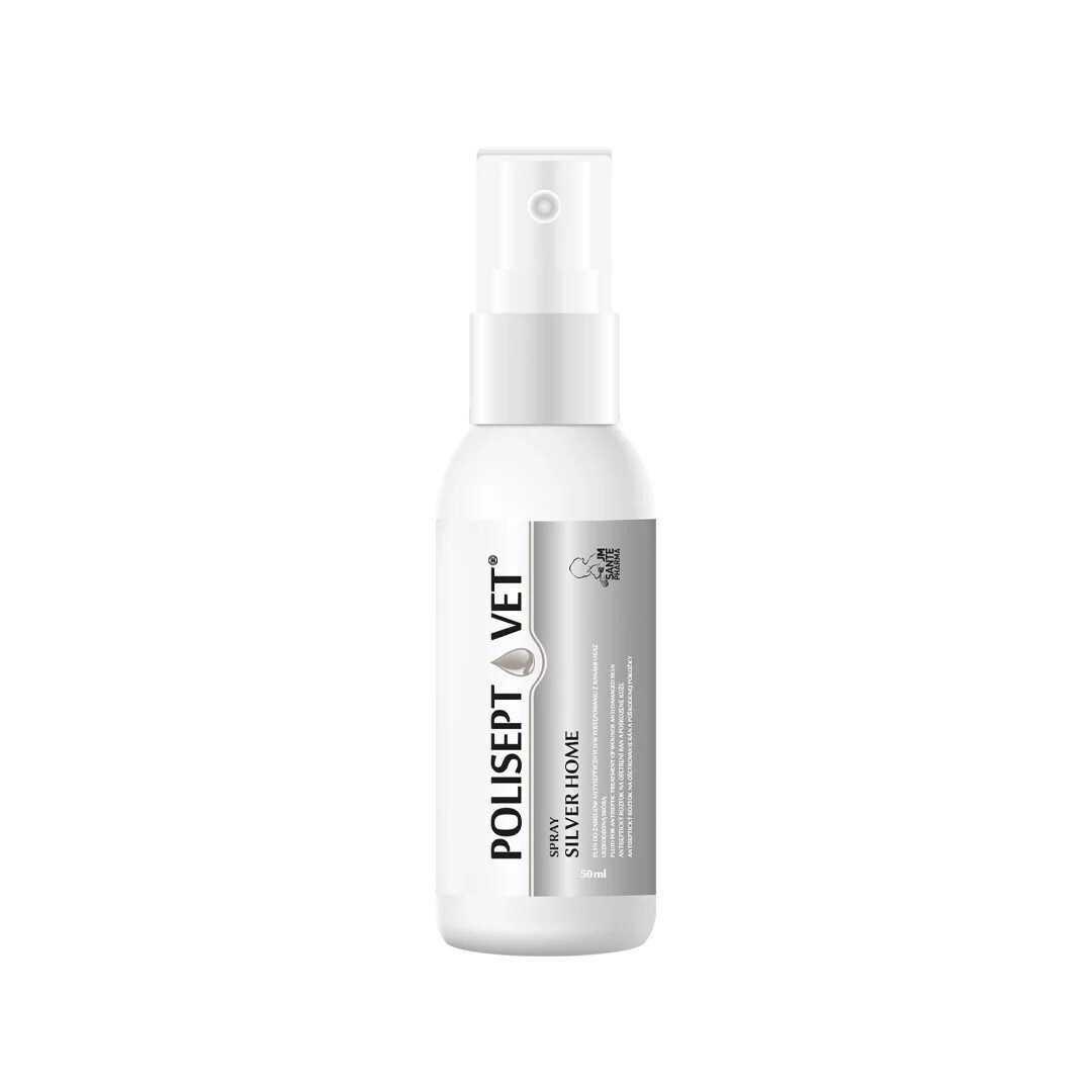 Jm Sante Polisept Vet Spray Silver Home Spray Wound Spray Dog Cat – 50ml