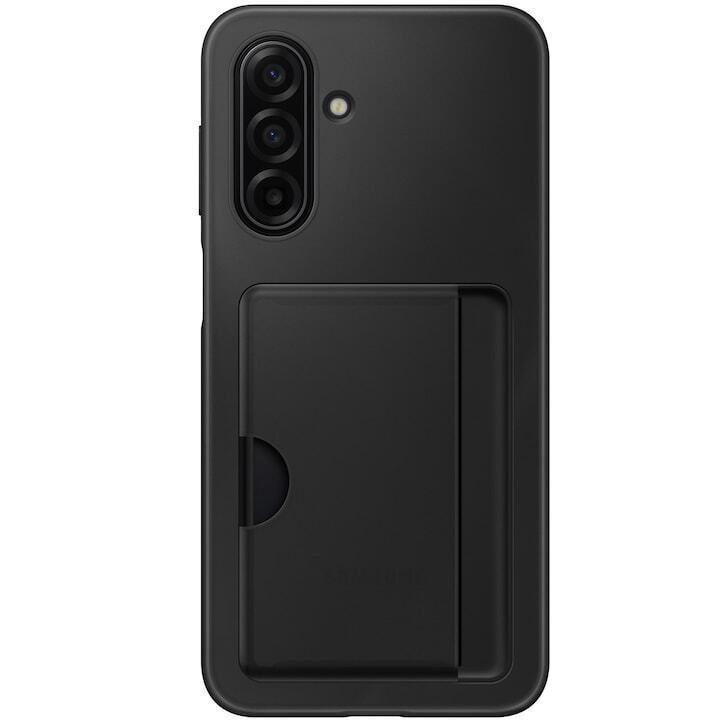 Samsung Card Slot Back Cover Σιλικόνης Μαύρο (Galaxy A17) EF-OA176TBEGWW