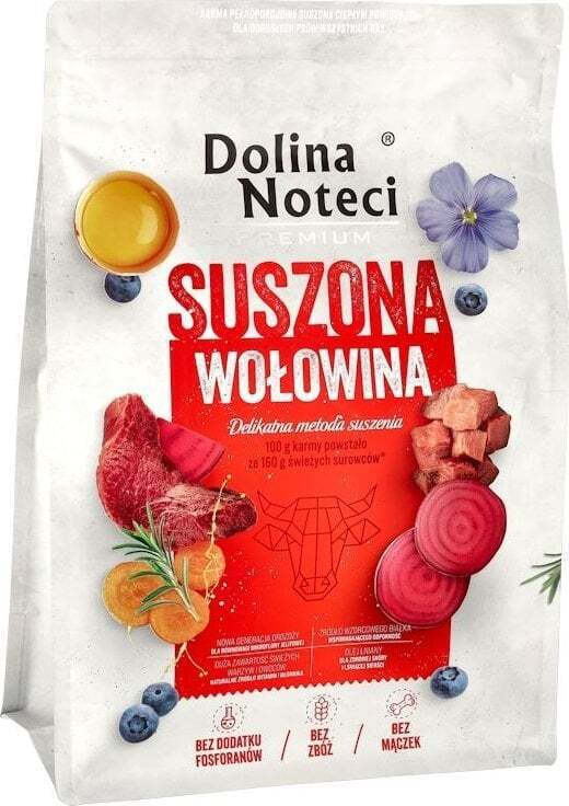 Dolina Noteci 3kg Ξηρά Τροφή Σκύλων χωρίς Σιτηρά με Βοδινό
