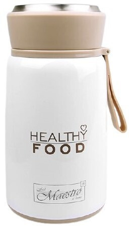 Maestro Δοχείο Φαγητού Inox Θερμός Γκρι 530ml