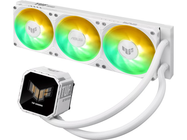 Asus TUF GAMING LC III 360 LCD Υδρόψυξη Επεξεργαστή 120mm για Socket AM4/AM5/1700/1200 με ARGB Φωτισμό Λευκή