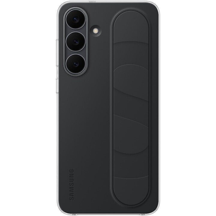 Samsung Standing Grip; Back Cover Σιλικόνης Μαύρο (Galaxy S25) EF-GS731CBEGWW