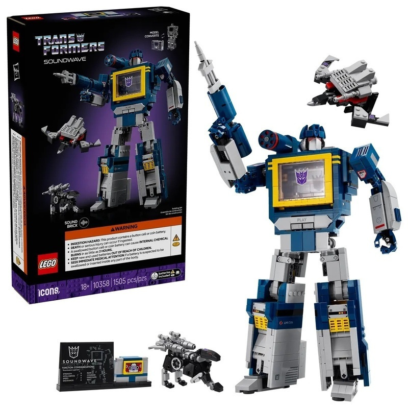 Lego Icons Transformers-Soundwave για 18+ Ετών 1505τμχ