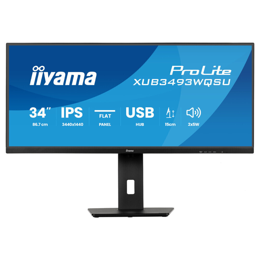 20251007163538_iiyama_xub3493wqsu_b6_ips_monitor_34_3440x1400 Iiyama XUB3493WQSU-B6 IPS Monitor 34" 3440x1400 - Image 1