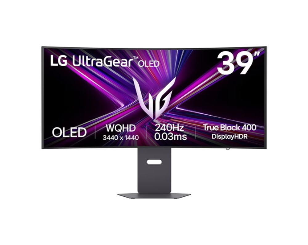 LG UltraGear 39GX900A-B Ultrawide OLED HDR Curved Monitor 39" QHD 3440x1440 240Hz με Χρόνο Απόκρισης 0.03ms GTG