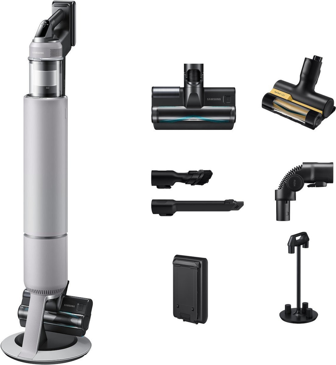 Samsung Επαναφορτιζόμενη 2 σε 1 Γκρι VS80F28DLP/WA