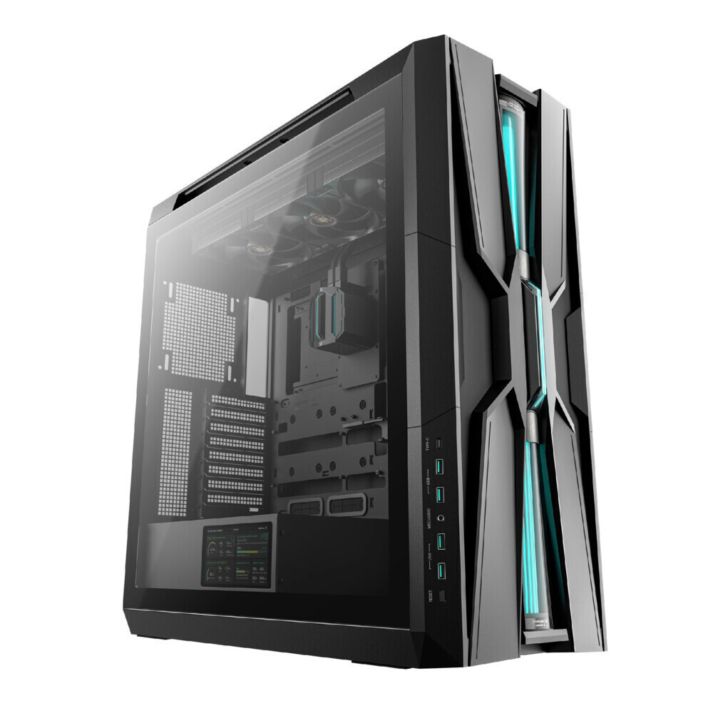 Deepcool Genome III Gaming Full Tower Κουτί Υπολογιστή με Πλαϊνό Παράθυρο και RGB Φωτισμό Μαύρο - Image 1