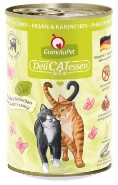 Granatapet Delicatessen Pheasant Rabbit Wet Cat Food 400g