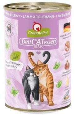 Granatapet Delicatessen Lamb Turkey Wet Cat Food 400g