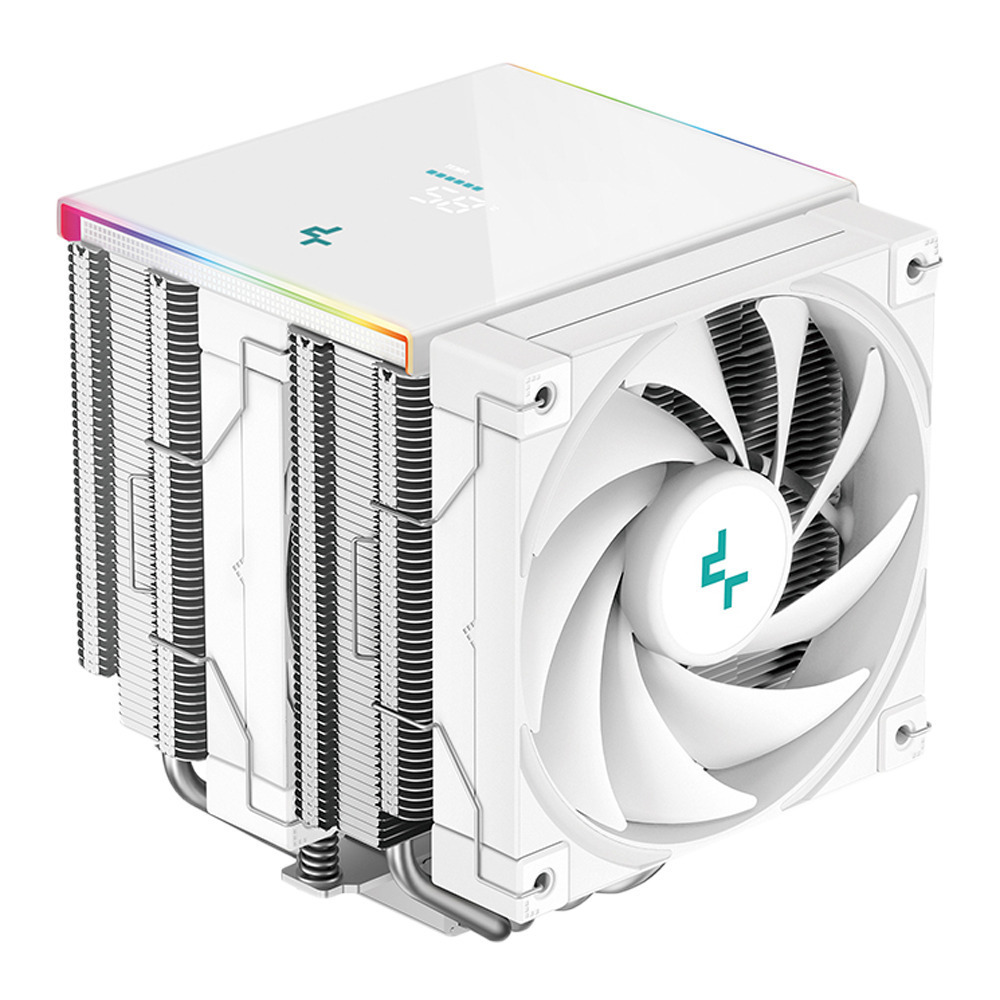 Deepcool AK620 Digital SE Ψύκτρα Επεξεργαστή Διπλού Ανεμιστήρα για Socket AM4/AM5/1200/115x με RGB Φωτισμό Λευκή