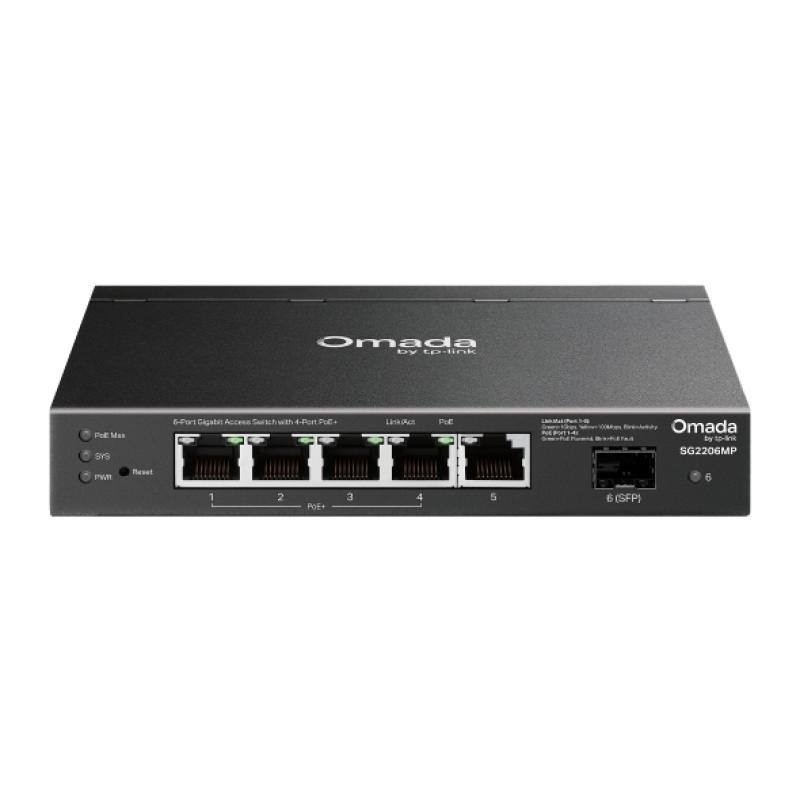 TP-LINK SG2206MP Managed L2 PoE+ Switch με 6 Θύρες Gigabit (1Gbps) Ethernet και 6 SFP Θύρες - Image 1