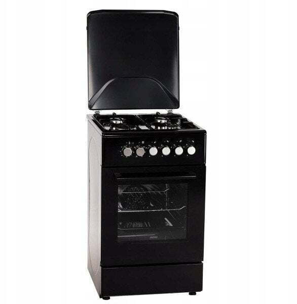 MPM Ελεύθερη με Εστίες Υγραερίου Μαύρη MPM-56-KGM-12B