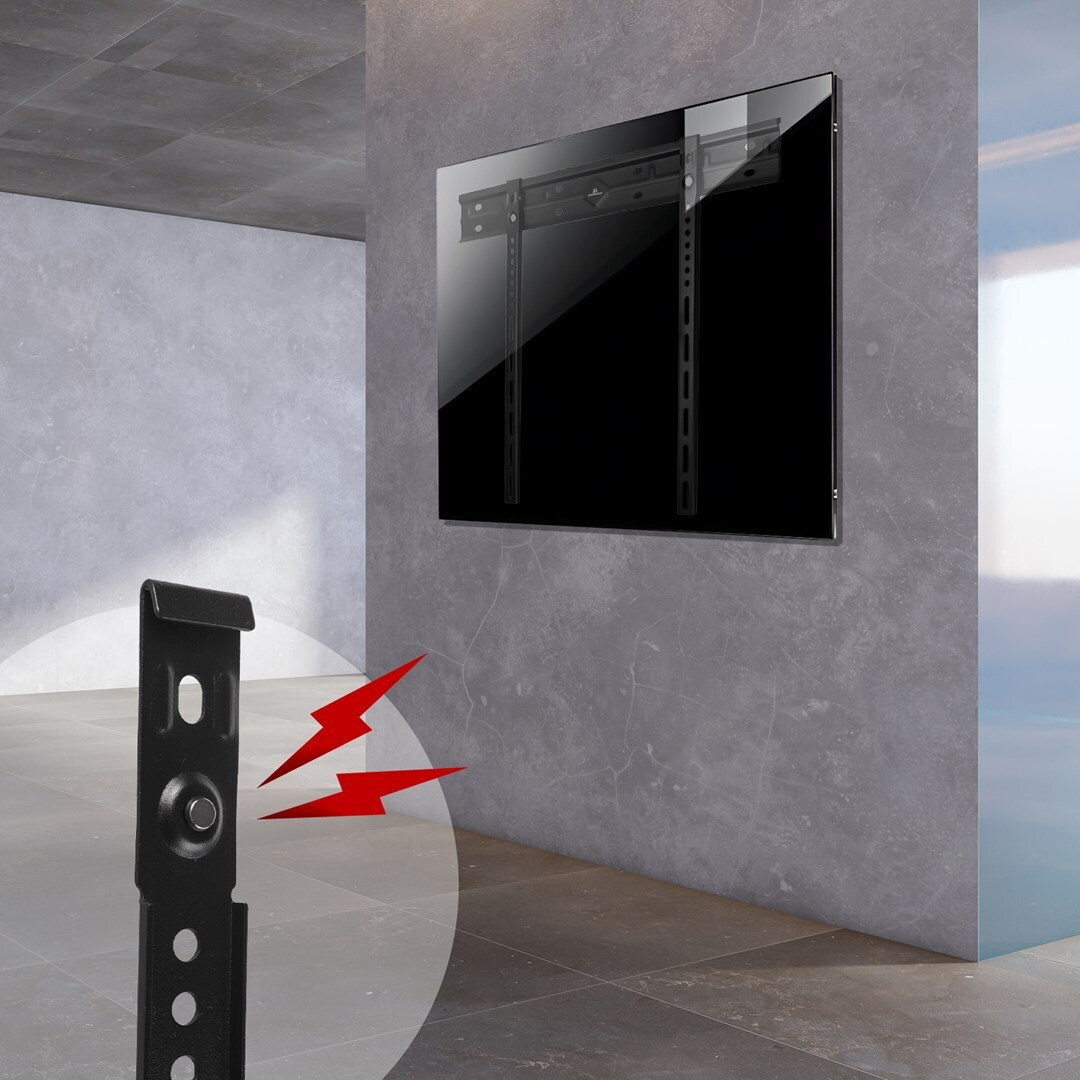 Maclean Energy MC-123 Βάση Τηλεόρασης Τοίχου έως 85" και 80kg - Image 1