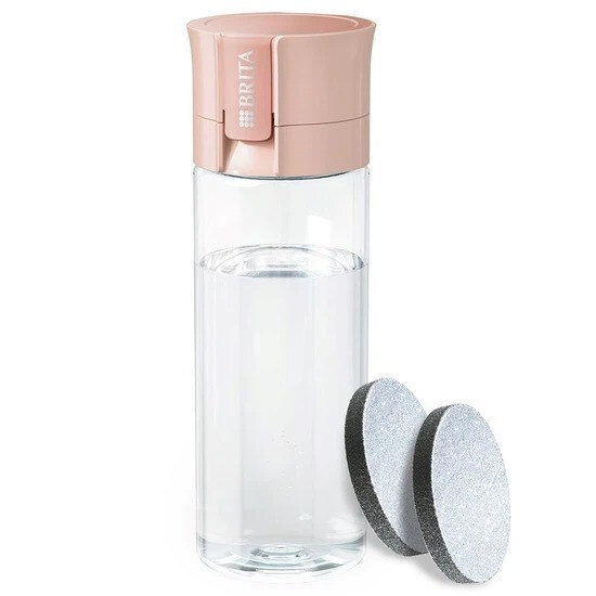 Brita Vital Bottle Κανάτα Σερβιρίσματος Pastel peach με Φίλτρο 600ml
