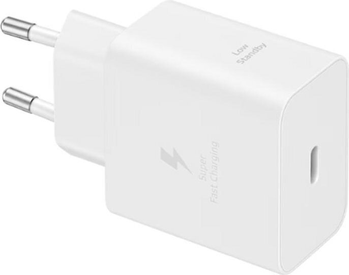 Samsung Φορτιστής Χωρίς Καλώδιο με Θύρα USB-C 45W Power Delivery / Quick Charge 2.0 Λευκός (T4511)