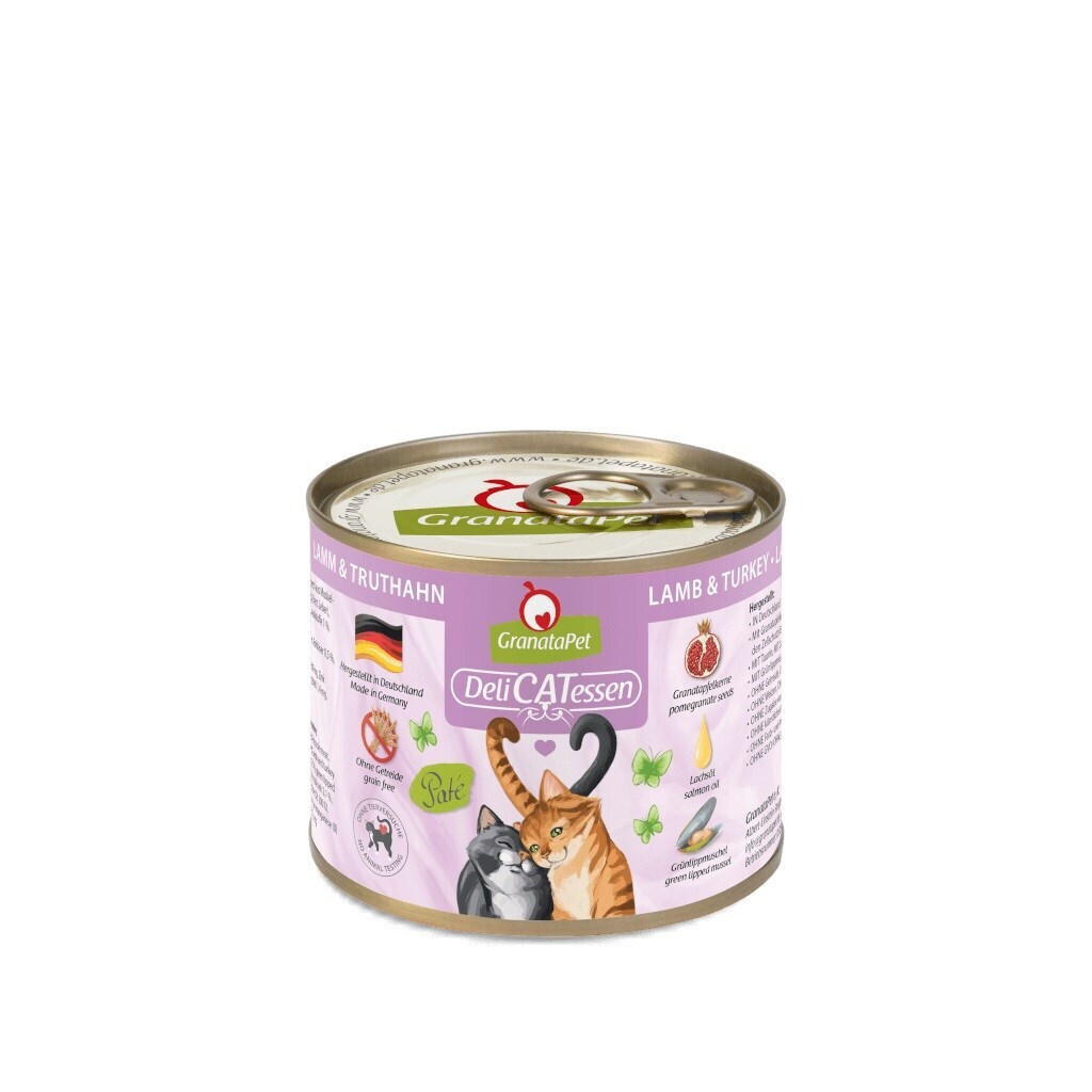 Granatapet Delicatessen Lamb Turkey Wet Cat Food 200g