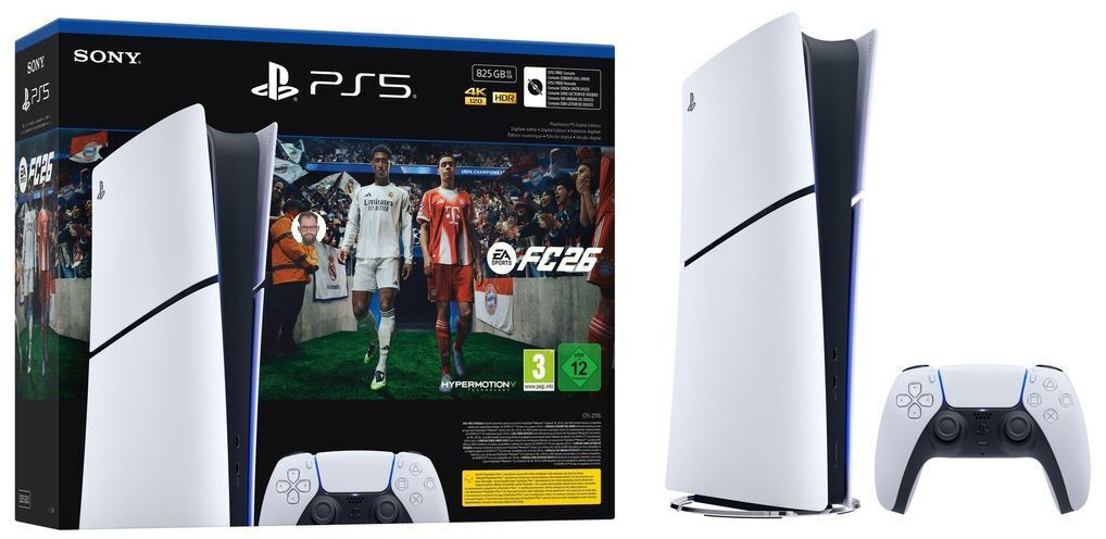 Sony PlayStation 5 Slim 825GB FC 26 (Voucher) (Official Bundle) - Image 1