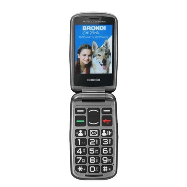 Brondi Amico Sicuro Plus Dual SIM Κινητό με Μεγάλα Κουμπιά Μαύρο