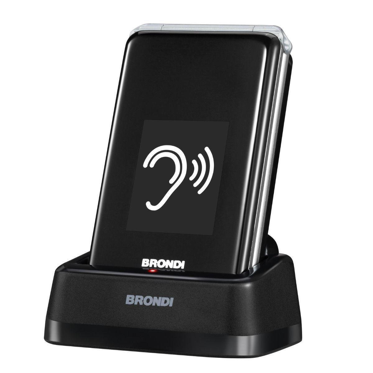 Brondi Amico Super TV Dual SIM Κινητό με Μεγάλα Κουμπιά Γκρι