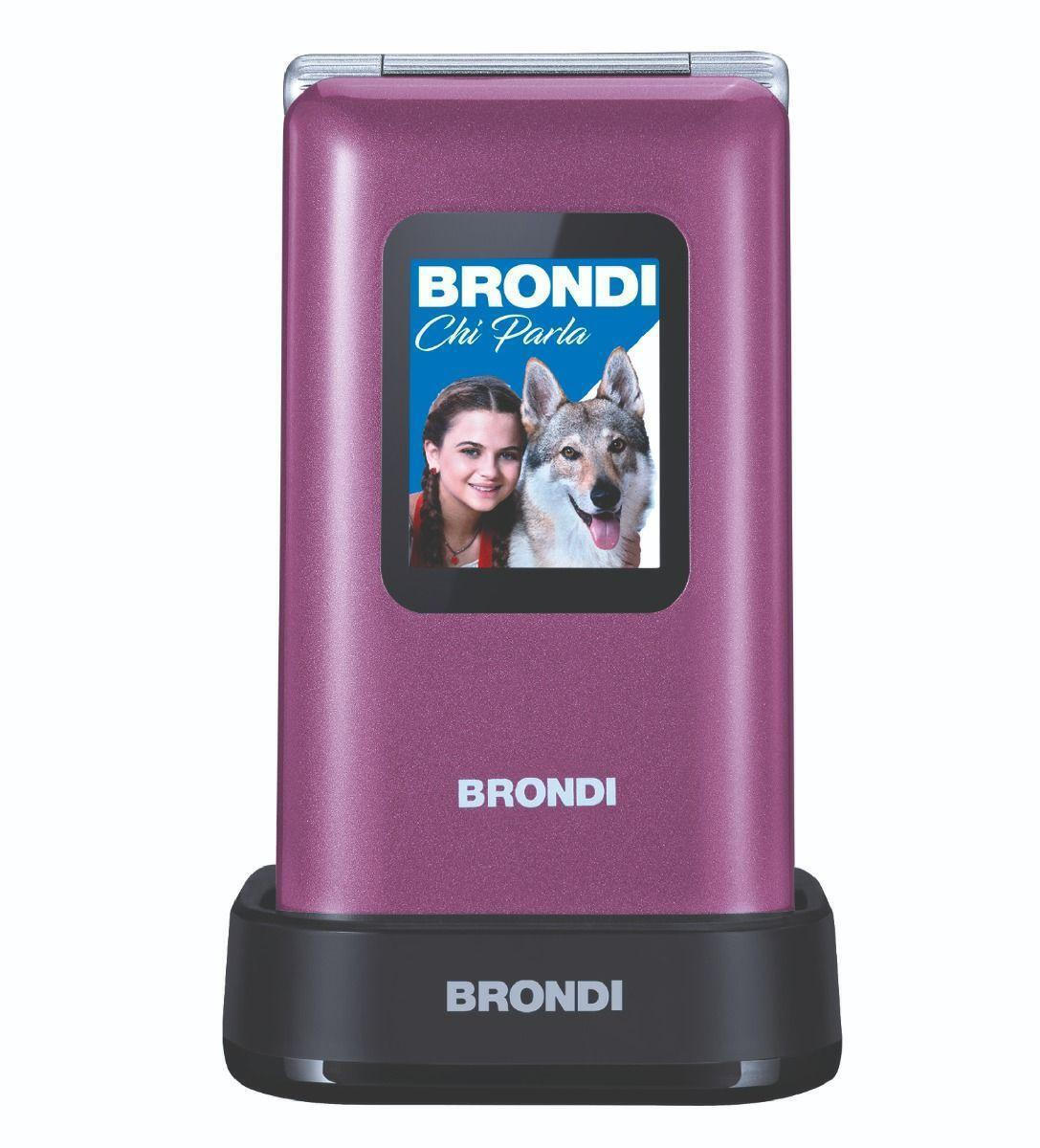 Brondi Amico Prezioso Dual SIM Κινητό με Μεγάλα Κουμπιά Μωβ