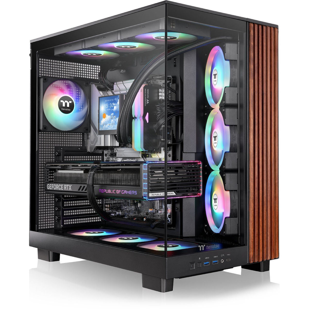 Thermaltake View 380 XL WS ARGB Midi Tower Κουτί Υπολογιστή με Πλαϊνό Παράθυρο Μαύρο