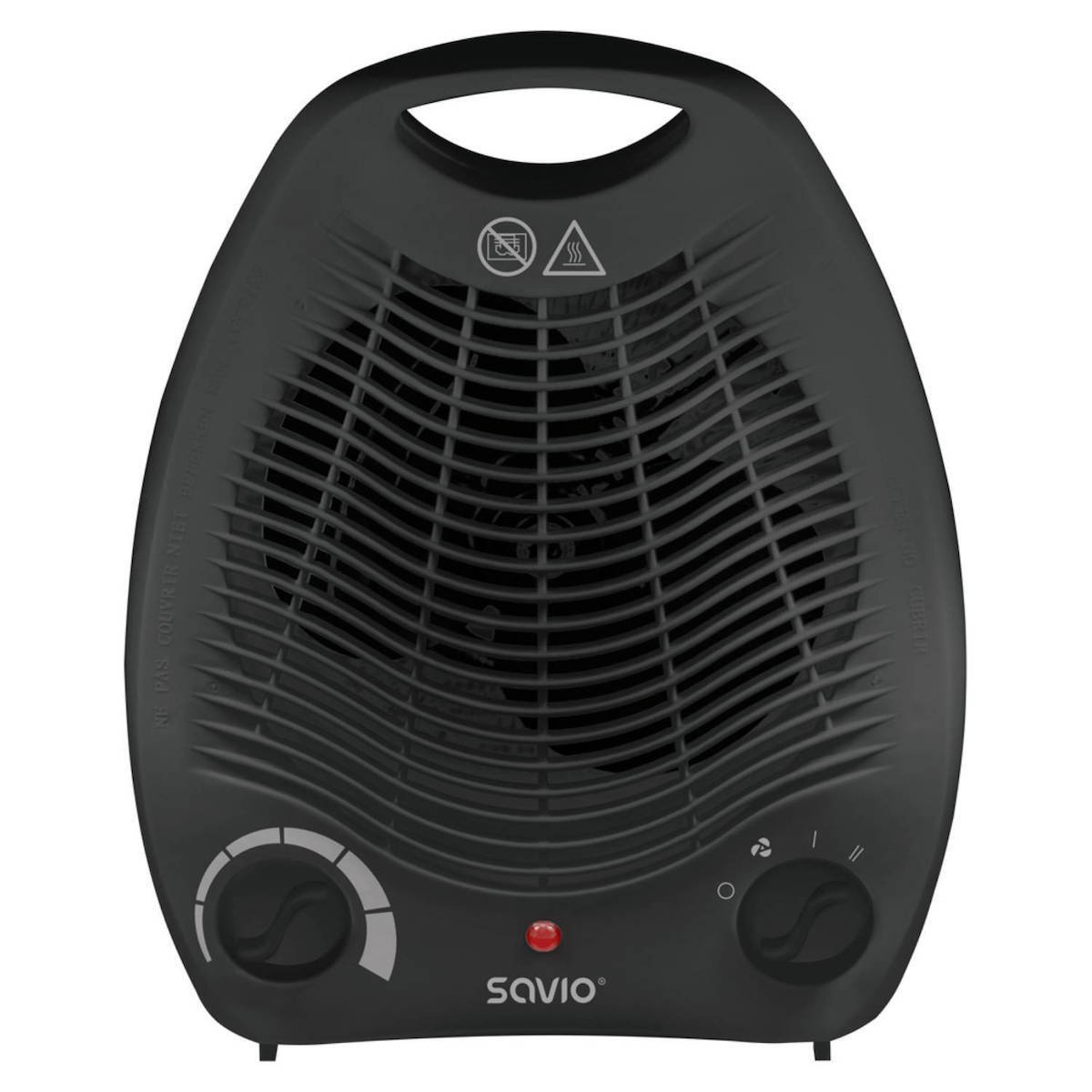 Savio Αερόθερμο Δωματίου Δαπέδου Μαύρο 2000W
