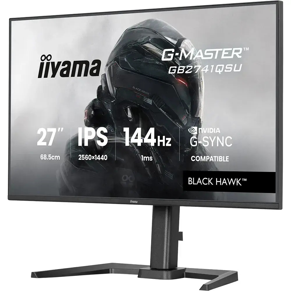 Iiyama G-Master Black Hawk IPS Monitor 27" QHD 2560x1440 144Hz