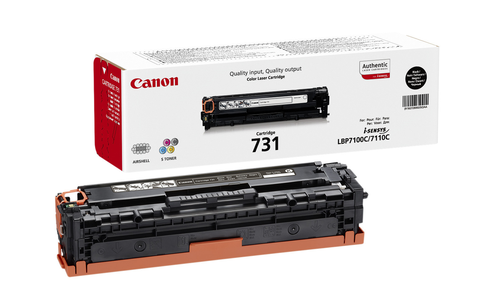 Canon 731 Γνήσιο Toner Laser Εκτυπωτή Κυανό 1500 Σελίδων (6271B002)