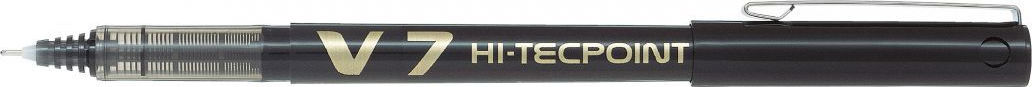Pilot Hi-Tecpoint Στυλό Rollerball Μαύρο με Μαύρο Μελάνι BX-V7B