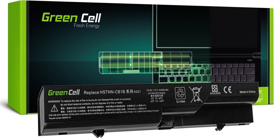 Green Cell Συμβατή Μπαταρία για HP ProBook ProBook 4520 420/620/625 με 4400mAh (HP16)